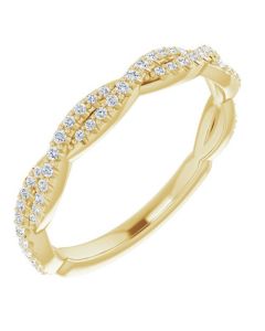 The Bianca Wedding Band 0.22ct Diamond in Gold-Yellow-14k Gold-I