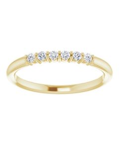 0.12ct Diamond Stacking Ring in Gold-Yellow-I