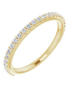 The Amelia Wedding Band 0.35ct Diamond in Gold-Yellow-14k Gold-I