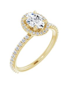 The Hannah 1.21ct Oval Hidden Halo Engagement Ring-Yellow-14k Gold-I
