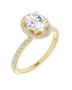 The Hannah 1.73ct Oval Hidden Halo Engagement Ring-Yellow-14k Gold-I