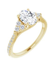 The Bella 1.57ct Oval Accented Engagement Ring-Yellow-14k Gold-I
