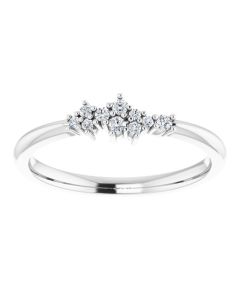 0.10ct DIamond Scattered Ring in Gold-White-I
