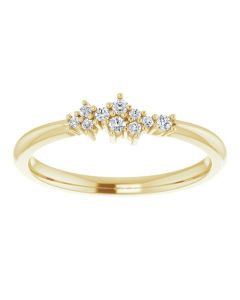 0.10ct DIamond Scattered Ring in Gold-Yellow-I