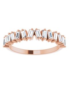New York Collection 0.70ct 18k Gold Diamond Ring-Rose-18k Gold-I