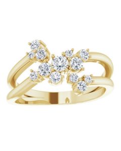 0.45ct Diamond Scattered Ring in Gold-Yellow-K