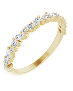 0.37ct Lab Grown Diamond Brilliant Marquise Ring in Gold-Yellow-10k Gold-K