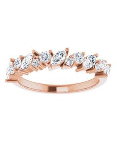 0.70ct Diamond Bliss Ring in Gold-Rose-14k Gold-I