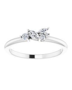0.20ct Diamond Cluster Ring in Gold-White-I