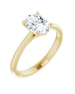 The Alice 1.25ct Round Solitaire Engagement Ring-Yellow-14k Gold-I