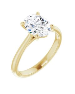 The Alice 2ct Solitaire Engagement Ring-Yellow-14k Gold-I