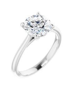 The Alice 2.00ct Lab Grown Round Solitaire Engagement Ring-White-14k Gold-I