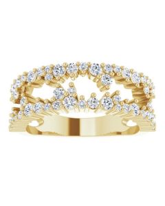 0.75ct Diamond Scattered Ring in Gold-Yellow-I