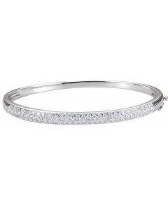1.50ct Diamond Pave Bangle in Gold