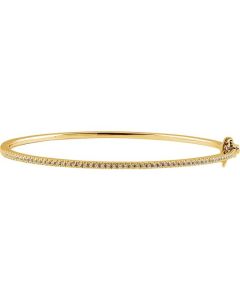 0.50ct Diamond Pave Bangle in Gold-Yellow