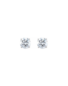 0.50ct Lab Grown Diamond Solitaire Earrings in Gold-White