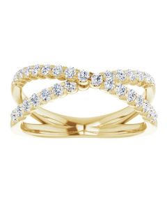 0.50ct Crossover Ring in Gold-Yellow-I