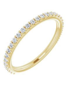 The Hannah Wedding Band 0.34ct Diamond in Gold-Yellow-10k Gold-I