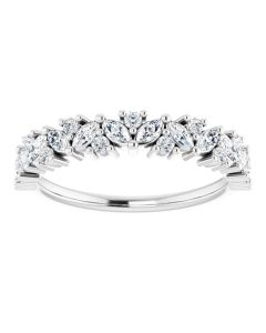 0.46ct Diamond Brilliant Marquise Ring in Gold-I-White