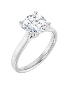 The Mia 2ct Round Lab Grown Solitaire Engagement Ring-10k Gold-White-G