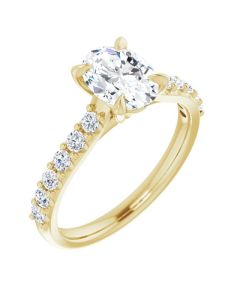 The Pheobe 1.36ct Oval Lab Grown Diamond Engagement Ring-Yellow-10k Gold-I