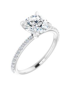 The Harriet 1.72ct Round Lab Grown Diamond Engagement Ring-Rose-10k Gold-I