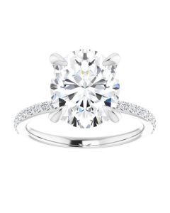 The Harriet 3.22ct Oval Lab Grown Diamond Engagement Ring-10k Gold-White-I