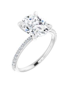 The Harriet 2.22ct Oval Lab Grown Diamond Engagement Ring-White-10k Gold-I