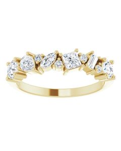 1.05ct Diamond Shapes Ring-Yellow-14k Gold-I