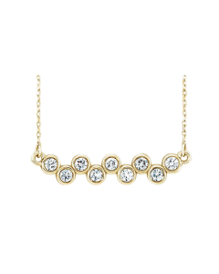 0.54 Diamond Droplets Necklace in Gold-Yellow