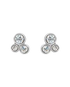 0.20ct Diamond Droplets Earrings in Gold-White