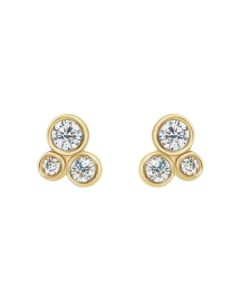 0.20ct Diamond Droplets Earrings in Gold-Yellow