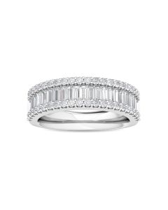 1.25ct Baguette and Round Lab Grown Diamond Ring