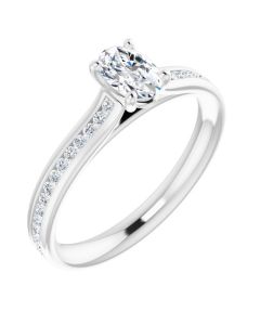 The Nora 0.82ct Diamond Channel Set Engagement Ring in Gold