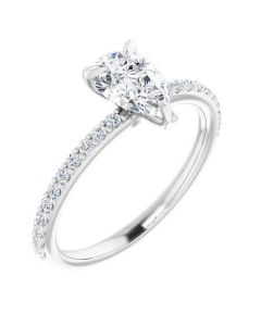The Harriet 1.22ct pear Lab Grown Diamond Engagement Ring in Gold