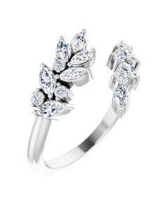 0.84ct Diamond Finesse Open Ring in Gold