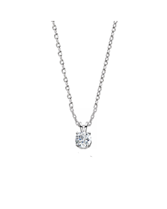 0.25ct Lab Grown Diamond Solitaire Necklace in Gold