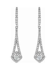 0.75ct Diamond Chandelier Earrings in Gold