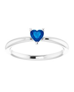 0.25ct Gemstone Heart shaped Promise Ring