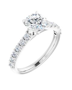 The Pheobe 1.36ct Round Lab Grown Diamond Engagement Ring