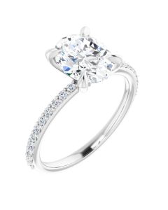 The Harriet 1.72ct Oval Lab Grown Diamond Engagement Ring