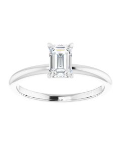 The Emma 0.50ct Lab Grown Emerald Solitaire Engagement Ring