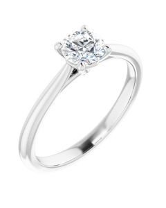 The Alice 0.50ct Round Solitaire Engagement Ring in White Gold