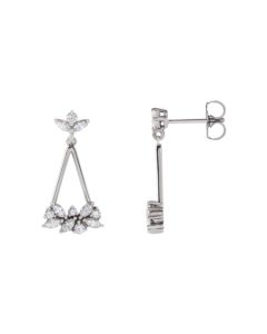 0.60ct Diamond Marquise Cocktail Earrings in Gold