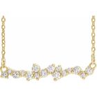 0.36ct Diamond Scattered Necklace in 14k Gold
