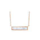 0.26ct Diamond Baguette Necklace in Gold