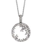 0.75ct Diamond Scattered Circle Necklace in Gold